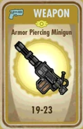 Armor piercing minigun card