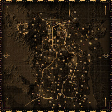 Fallout: New Vegas Mojave Wasteland Map Map for PlayStation 3 by jekoln -  GameFAQs