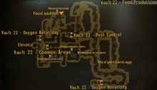 Vault 22 food production map