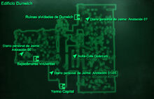 Edificio Dunwich vestíbulo mapa local