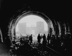 Sgt. William Spangle - American Troops Move Through Tunnel and Across Bridge in Germany - 1945