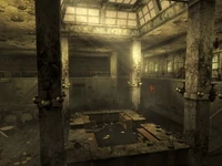 A lanchonete, perto do telhado