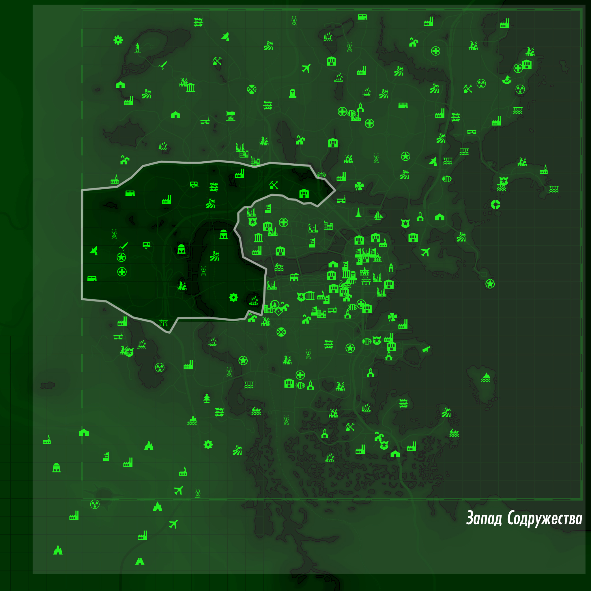 Fallout 4 содружество карта фото 19