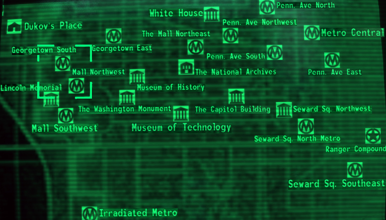 Fallout 3 East Metro Map Map for PlayStation 3 by jekoln - GameFAQs