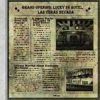 A newspaper article about the Lucky 38