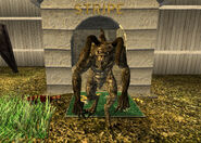 Stripe, um deathclaw miniatura em Old World Blues