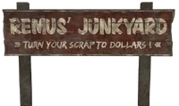 FO76CC Remus' Junkyard sign.png (247 KB) Remus' Junkyard sign
