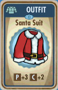 Santa suit card