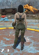 Gunner harness, back view (feale) with Pip-Boy