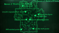 Map marker for Lincoln's hat