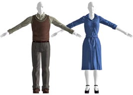 Dirty pre-War casualwear