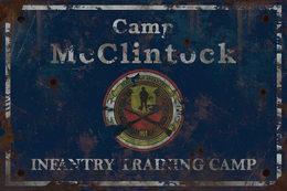 F76 Camp McClintock Sign