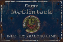 F76 Camp McClintock Sign