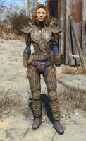 Full set of heavy leather armor with the studded modifications