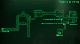 Subsuelo de la Fosa mapa local