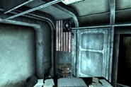 FO3 Vault 101 classroom flag.png (2.3 MB) Flag above Mr. Brotch's desk in Vault 101