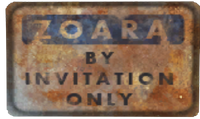 Zoara sign