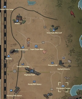 Checkpoint Canyon map