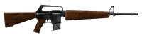 A service rifle model with the forged receiver modification