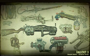 Art of Fallout 3 homemade weapons CA1