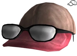 Ballcap with glasses