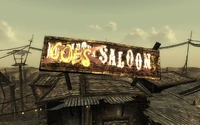 The "Moriarty's Saloon" sign changed to "Gob's Saloon" after Moriarty is killed
