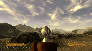 .357 Magnum revolver with true iron sights on