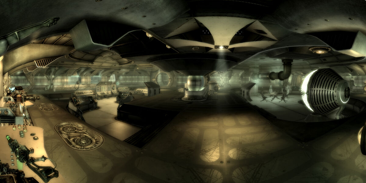 Лаборатория оружия. Fallout 3 корабль чужих. Корабль чужих «Дзета». Оружие игра лаборатория.