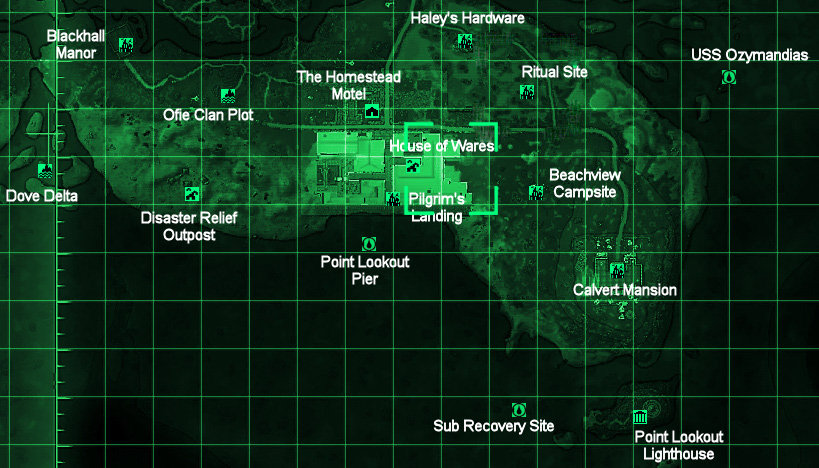 Fallout 3, Point Lookout interactive map