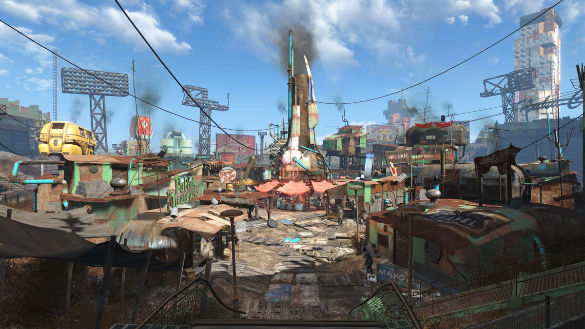 Diamond City citizens are lacking sleeping space. : r/fo4