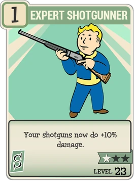 FO76 Expert Shotgunner perk