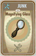 Magnifying glass card