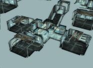 The beta version of Living quarters' dorms (not seen during normal gameplay)