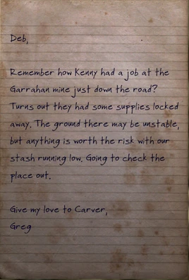 FO76OB Note from Greg