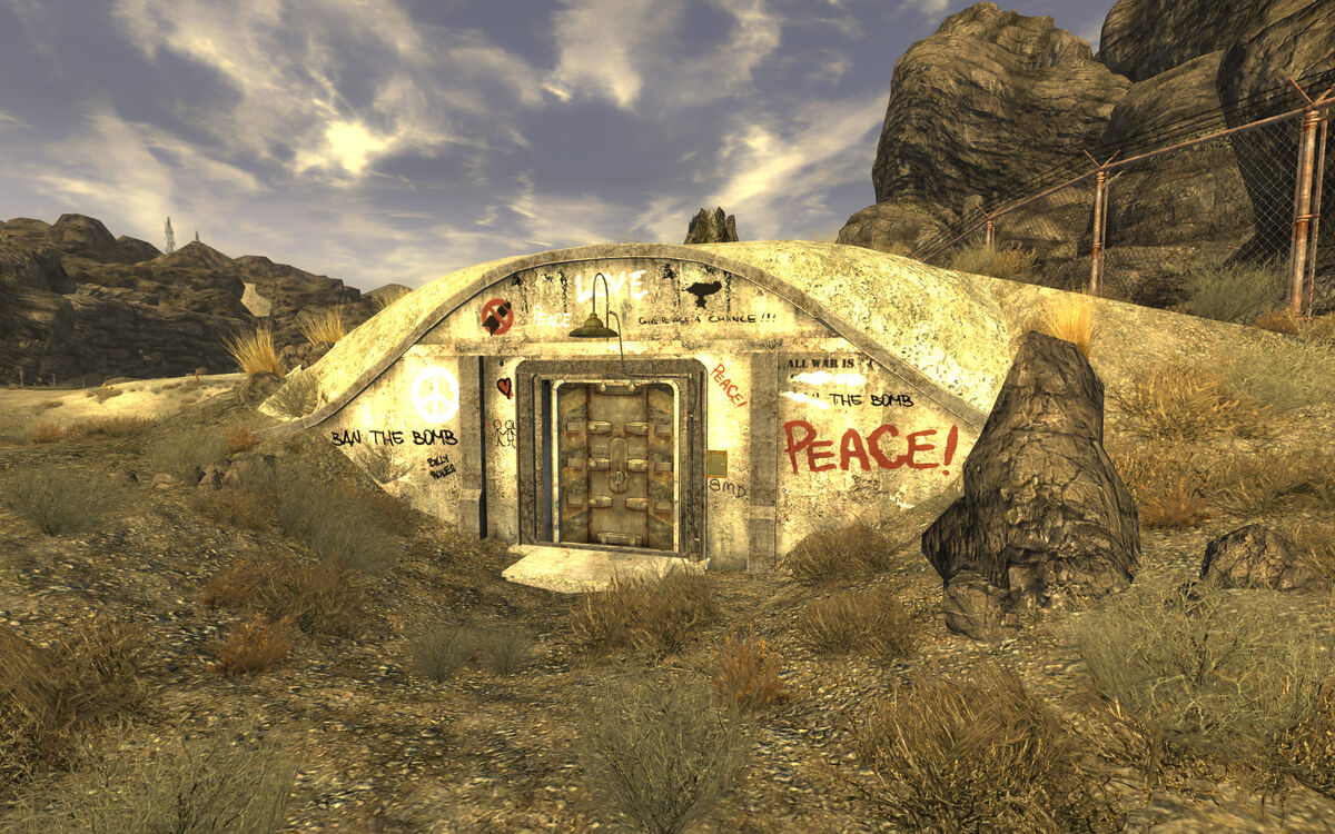 Want to get to new Vegas safely level 1? Just follow the blue line from  Sloan to Neils shack, then head north around the outer canyons to the NCR  shack to get