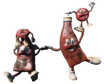 Bottle and Cappy statue | Fallout Wiki | Fandom Bottle and Cappy statue | Fallout Wiki | Fandom