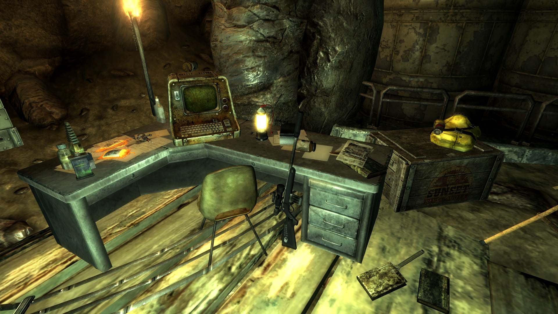 fallout new vegas walking box cavern