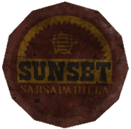 Chapa de Sunset Sarsaparilla