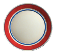 Clean red plate
