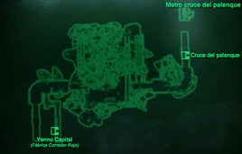 Metro cruce del palenque mapa local
