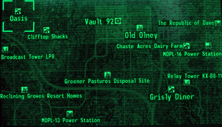 where is oasis fallout 3