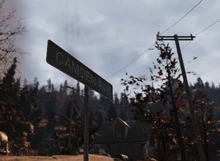 FO76 Road sign Camden