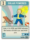 FO76 Solar Powered perk