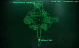 Metro Penn. AveNational Mall mapa