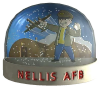 B-29 on the Snow globe - Nellis AFB