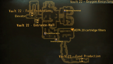 Vault 22 oxygen recycling map