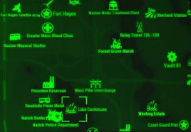 FO4 map Lake Cochituate