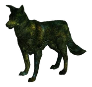 Seymour, fossilized dog in Lonesome Road