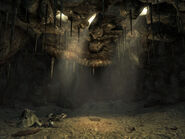 Interior del montículo