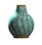 Empty teal bud vase